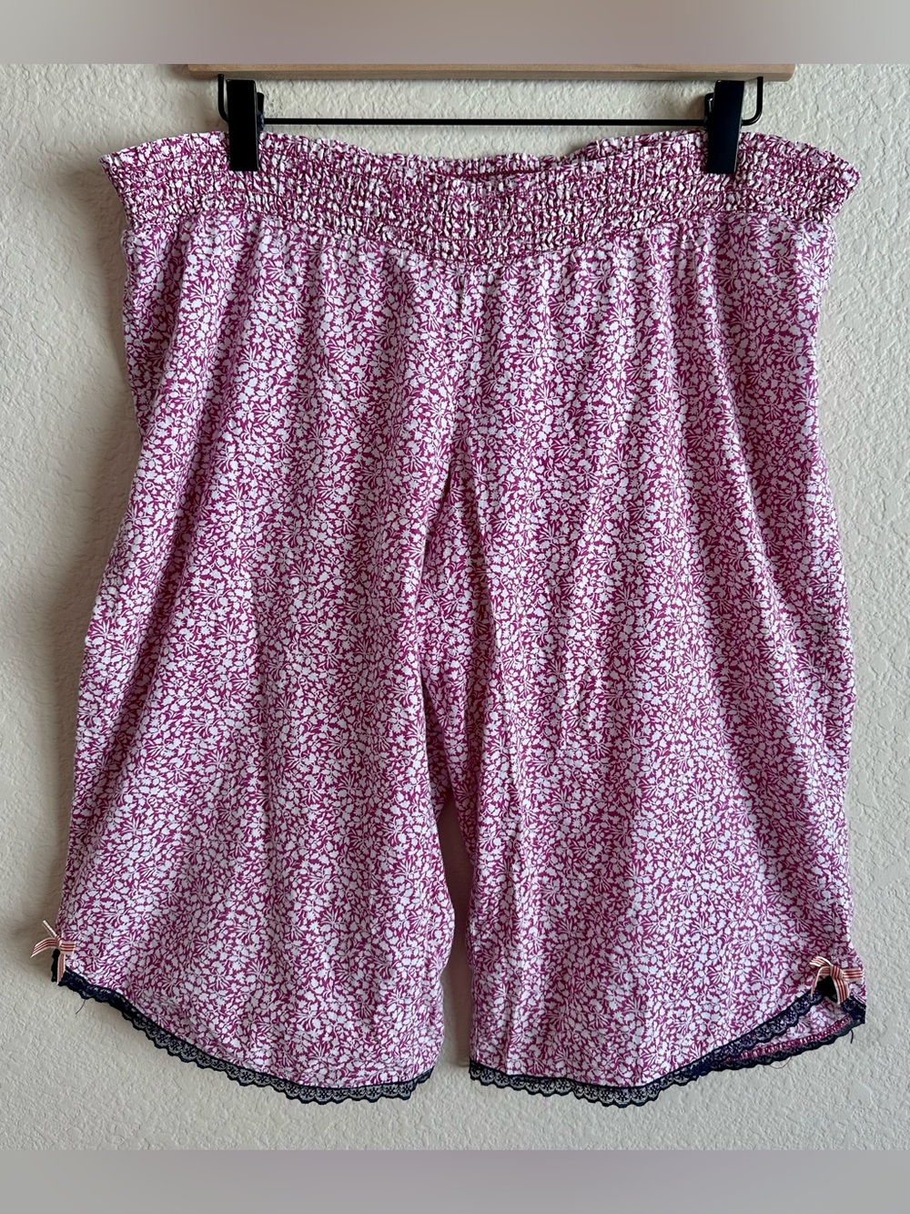 Liberty of London x Target Capri PJ Lounge Pants Fuchsia Floral Cotton Women’s S